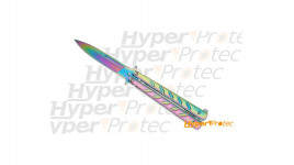 Couteau papillon Arc en ciel Rainbow