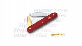 Couteau d'horticulteur greffoir Victorinox rouge ecoline avec spatule cuivrée