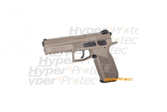 Pistolet à plombs et billes acier CZ P-09 Full FDE calibre 4.5mm