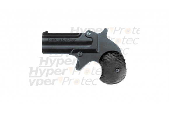Derringer noir - Revolver Alarme 6 mm