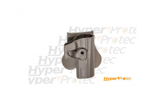 Holster ceinture polymère pour pistolet CZ P-07 et P-09 finition FDE