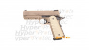 Réplique pistolet GBB M1911 Desert warrior 4.3 TAN Tokyo Marui - 1 joule