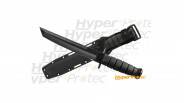 Poignard Ka-Bar type 1245 avec lame tanto noir mat