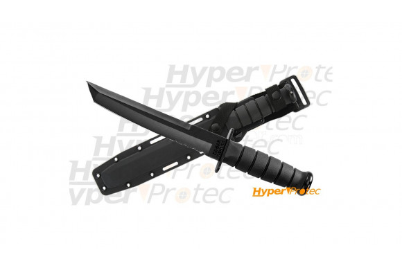 Poignard Ka-Bar type 1245 avec lame tanto noir mat