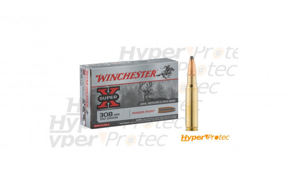 20 cartouches Winchester .308win pour chasse ou tir - calibre 7.62x51NATO