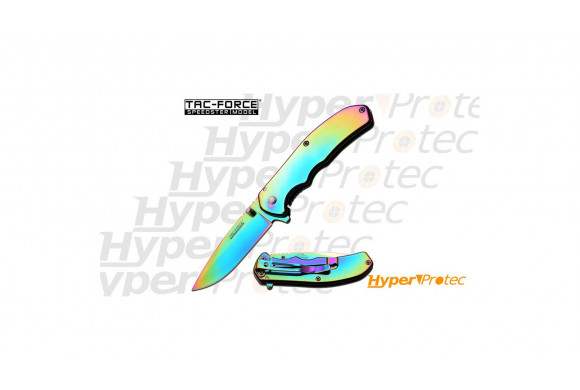 Couteau pliant à ouverture assistée Tac-force Speedster rainbow