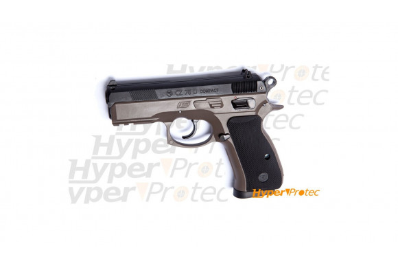 Réplique airsoft pistolet CZ 75D compact dual-tone FDE
