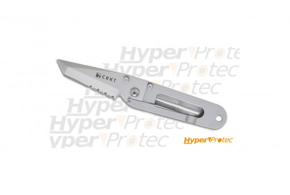 Couteau pliant de poche CRKT ultra fin KISS lame dentelée