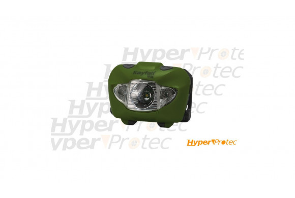 Lampe frontale LED Rayfall HP3A vert olive de 160 lumens