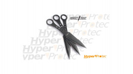 Set de 3 Kunai Perfect Point acier vieilli couteaux de lancer professionnel