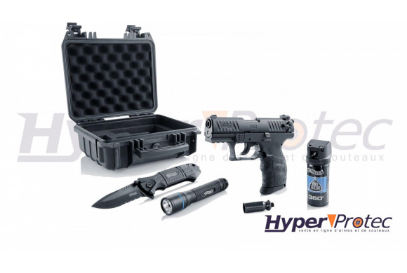 Coffret defense Pro secur du pistolet Walther P22Q et accessoires