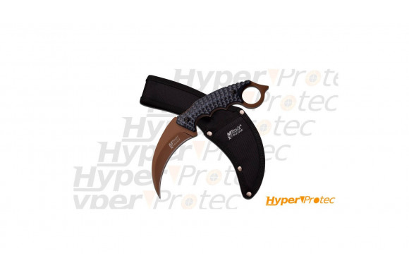 Karambit Mtech grande lame colori brun