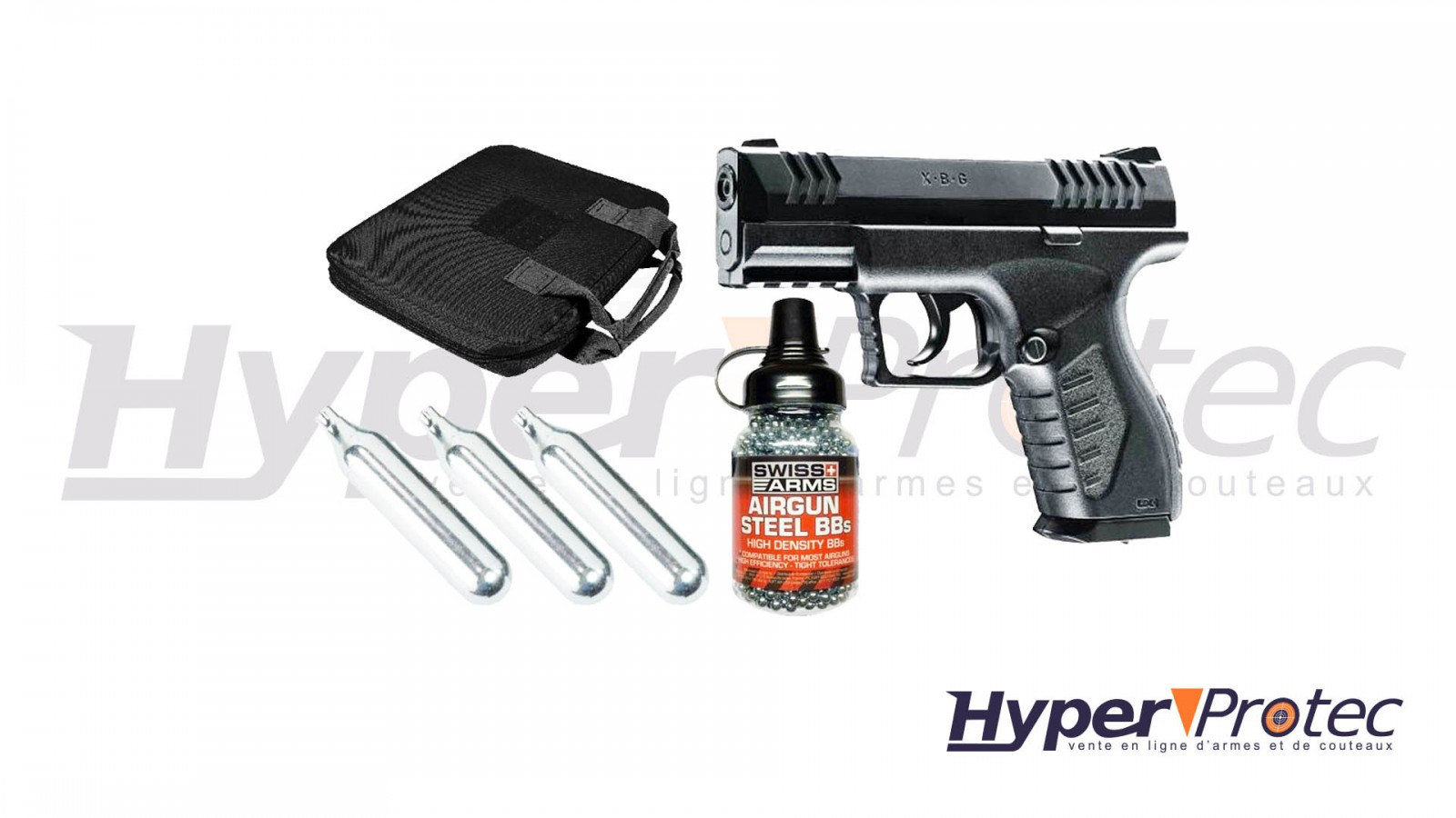 Pack pistolet à billes d'acier Umarex XBG 4.5 mm