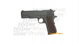 Réplique airsoft CO2 pistolet Colt M1911 A1 finition grey metal