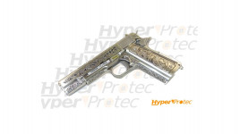 Pistolet airsoft GBB WE 1911 floral pattern silver 0.9J