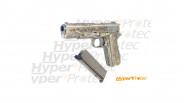 Pistolet airsoft GBB WE 1911 floral pattern silver 0.9J