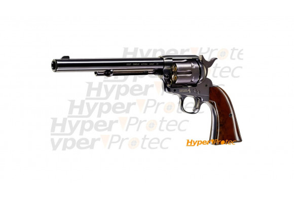 Revolver billes acier CO2 Colt SAA .45 full metal finition bleui - cal. 4.5mm canon long