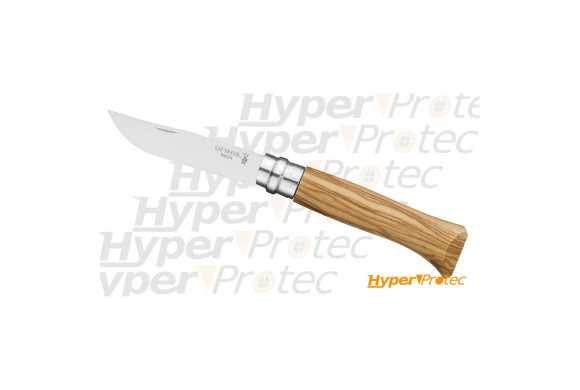 Couteau pliant Opinel n°8 lame inox manche bois d'olivier