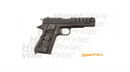 Réplique WE airsoft pistolet 1911 custom GBB Hex cut noir 0.9J