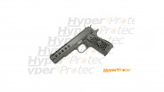 Réplique WE airsoft pistolet 1911 custom GBB Hex cut noir 0.9J