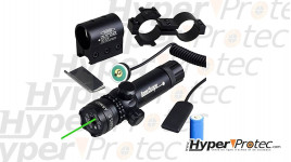 Pack pointeur laser vert puissant pour arme tactique