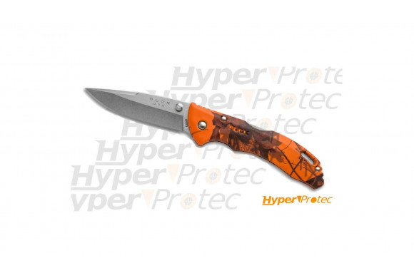 Couteau pliant Buck Bantam Orange camo BLW lame de 9 cm