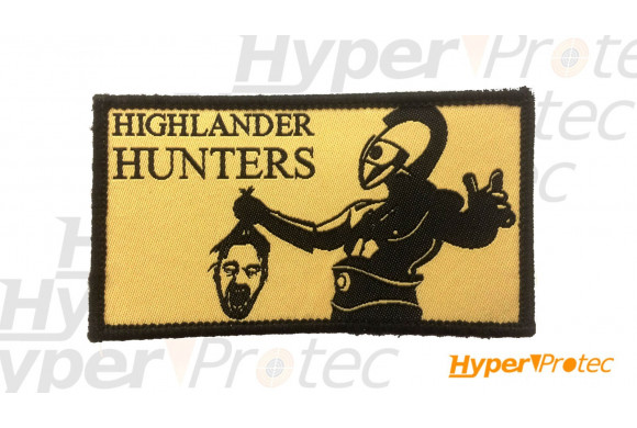 Ecusson réctangulaire Highlander hunters