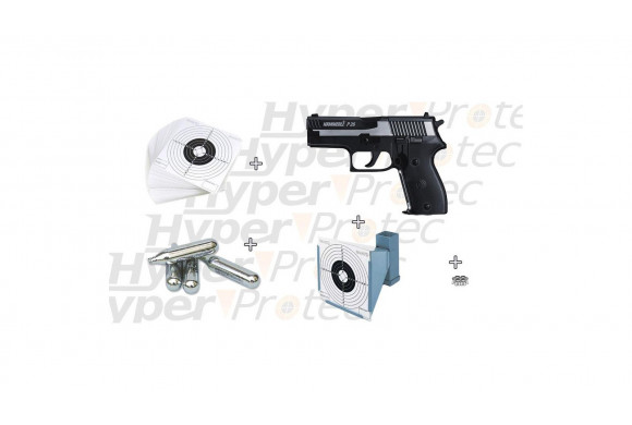 Pack été pistolet à plombs Hammerli P26 + accessoires