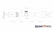 Lunette de tir Hawke Vantage 3-9x50 réticule 30/30 DUPLEX