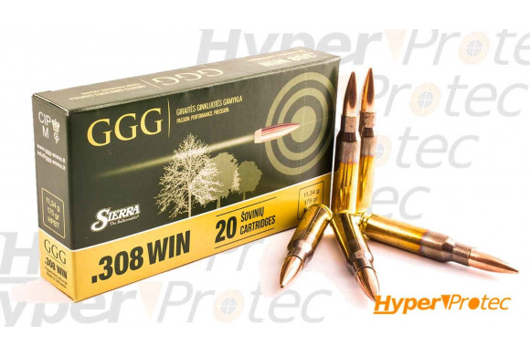 20 munitions GGG .308 175gr