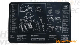 Tapis de démontage glock V4 en mousse