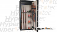 Coffre fort INFAC classic 14 armes, 11 avec lunette + 3 armes dans la porte