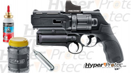 Pack revolver T4E HDR 50 avec lanceur de spray, point rouge et munitions