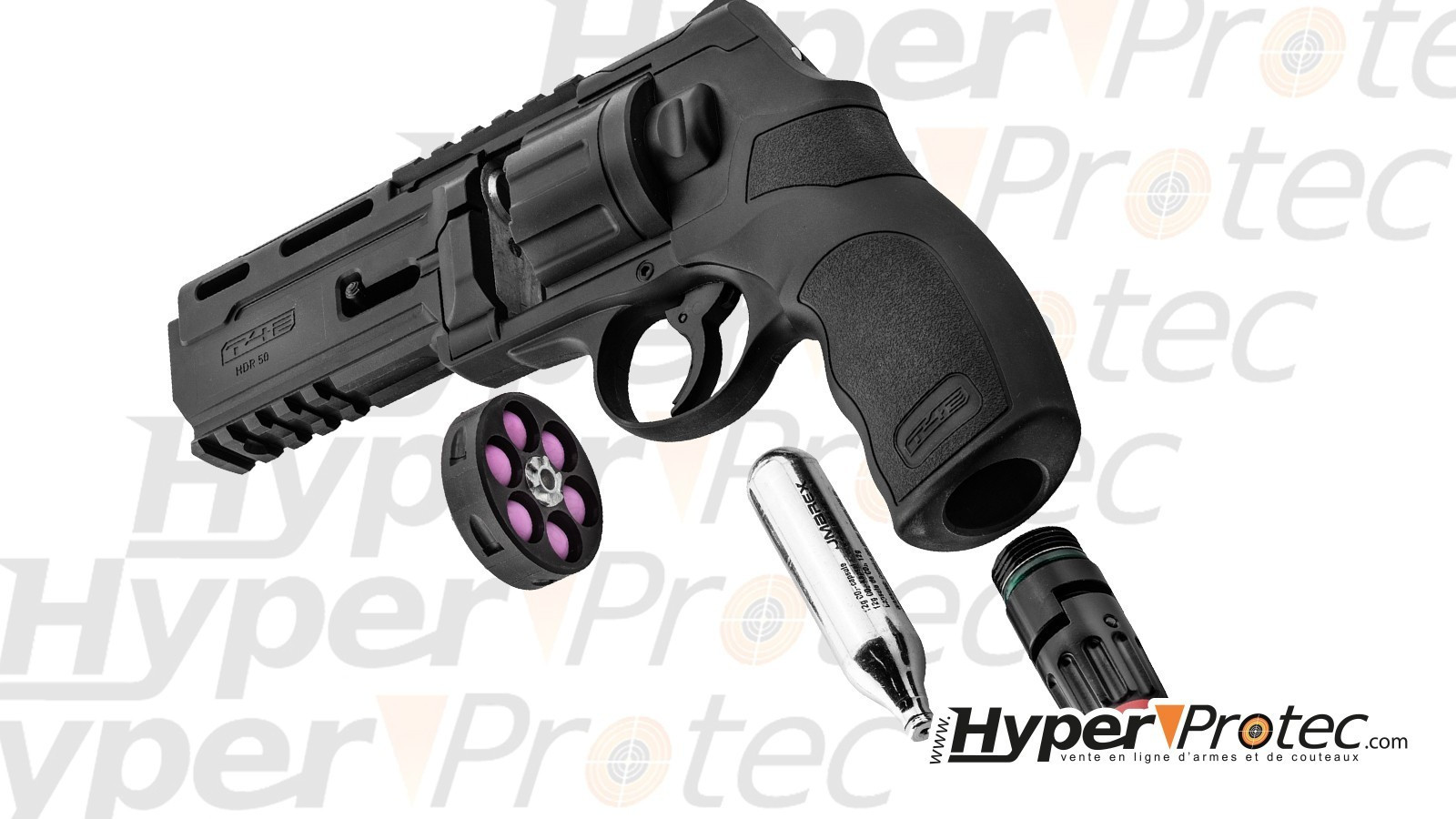 T4E Lanceur de spray de défense pour T4E HDR 50 - Pistolet Gomm cogne et  Flash ball - Boutique sécurité - Equipements - boutique en ligne 