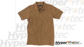 Polo Miltec Pikee en couleur Coyote, taille aux choix