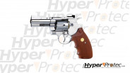 Revolver Python 357 Magnum chromé crosse bois 2.5 pouces - billes acier 4.5 mm