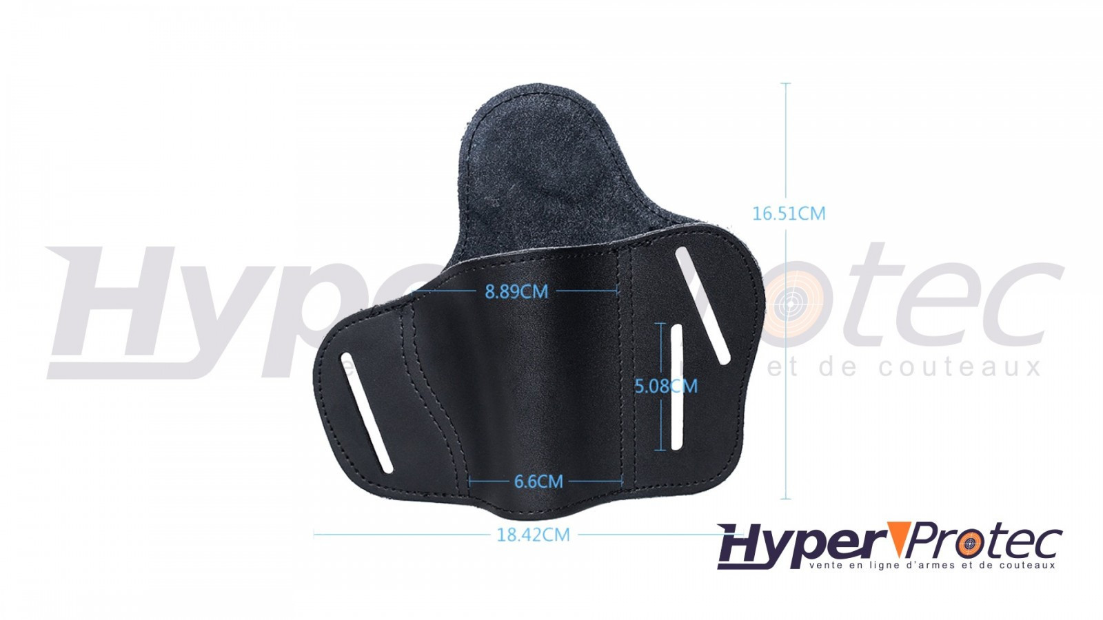 Ceinture holster discrète 2ET01 noir pour droitier taille S/M/L - OUT TAC