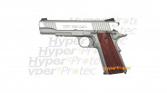 Pack Pistolet Colt 1911 CO2 chrome full metal airsoft avec consommables et cible intérieur