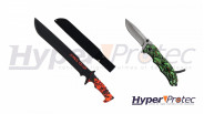 Pack Halloween machette Zombie Killer et couteau Hades rescue