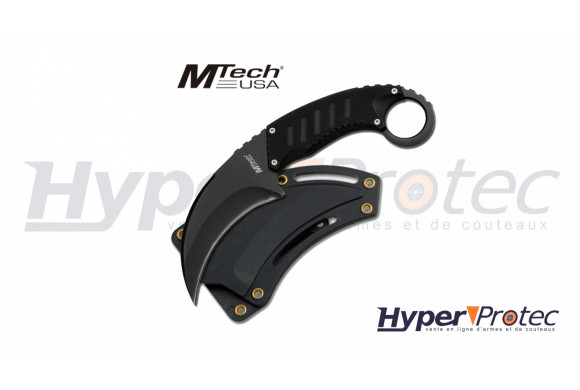 Karambit lame fixe Mtech USA avec étui rigide