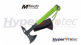 Hache de lancer Mtech USA avec manche en paracorde vert