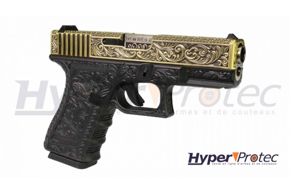 Pistolet genre Glock W19 Floral Pattern Airsoft