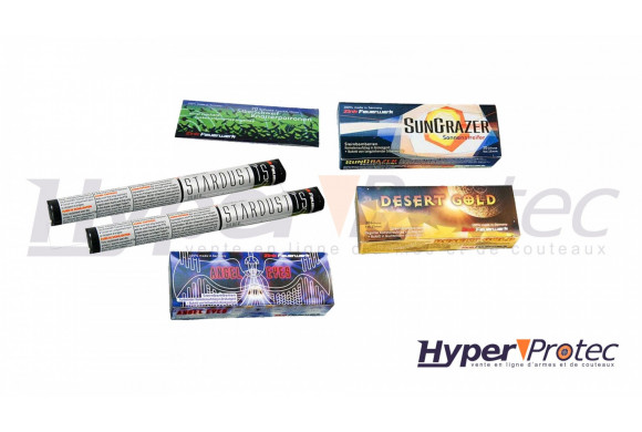 pack de 100 fusées d'artifice pour alarme