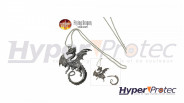 Collier pendentif dragon avec lame cachée