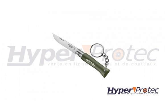 Porte clef Opinel n° 04 inox manche Kaki