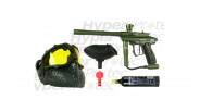 Pack Paintball Spyder Sonix vert mat avec masque - calibre 68
