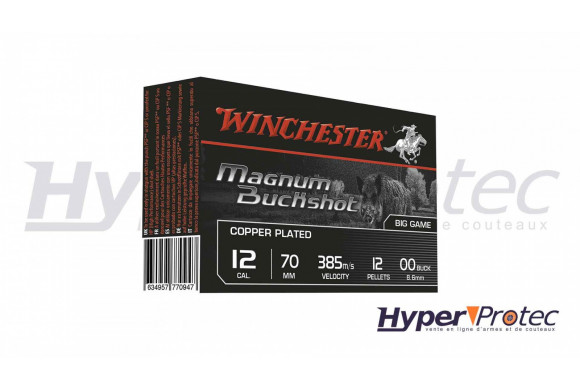 Winchester Cartouches Magnum Buckshot Calibre 12