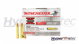 Winchester Munitions Super X Calibre 22 Magnum-150 Pièces