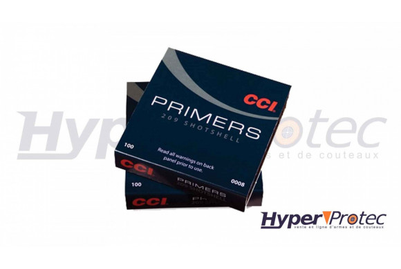 CCI Amorces Shotshell Primers Type 209 - 100 Pièces