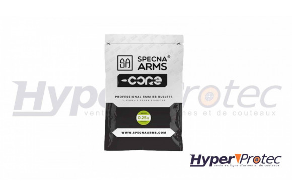 Specna Arms Core 0.25g Bille Airsoft Biodégradable - 1000 bbs